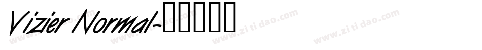 Vizier Normal字体转换